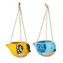 Chirpy Birds Ceramic Hanging Planter