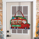 Christmas Bus Shaped Door Décor