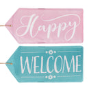Happy, Welcome Reversible Door Tag