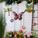 Metal Hanging Hummingbird & Butterfly Hummingbird Feeder