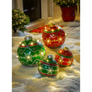 8" Battery Operated Ornament Outdoor Ornament, Green