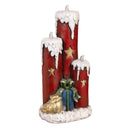 Joyful Traditions Garden Statue, LED Resin Statue, Candle Stick, 21"H