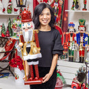 Twas the Night Garden Statue, LED Musical Statue, Nutcracker, 31"H