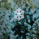 Pearl and Pine Outdoor Lamp & Lighting, LED Snowflake, 9"H