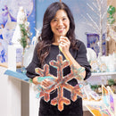 Pearl and Pine Outdoor Lamp & Lighting, LED Snowflake, 16"H