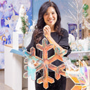 Pearl and Pine Outdoor Lamp & Lighting, LED Snowflake, 20"H