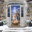 The Savior is Born Premium Door Cover