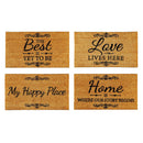 Scroll Coir Mat, 4 Asst