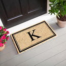 Monogram Coir Mat, Letter  "K"