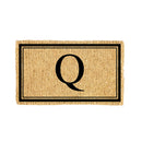 Monogram Coir Mat, Letter  "Q"