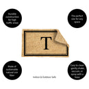 Monogram Coir Mat, Letter  "T"