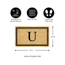Monogram Coir Mat, Letter  "U"