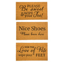 Funny Greeting Coir Mat