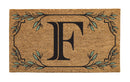 Monogram Coir Mat, Letter  "F"