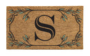 Monogram Coir Mat, Letter  "S"