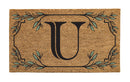 Monogram Coir Mat, Letter  "U"