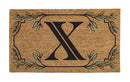 Monogram Coir Mat, Letter  "X"