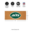 New York Jets Extra Large Full Color Coir Mat, 60"x24"