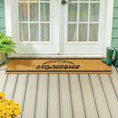 Los Angeles Chargers Extra Large One Color Coir Mat, 60"x24"