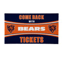 28" x 16" PVC Trapper Mat, Come Back with Tickets, Chicago Bears