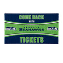 28" x 16" PVC Trapper Mat, Come Back with Tickets, Seattle Seahawks