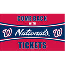 Washington Nationals Come Back with Tickets PVC Trapper Mat, 28" x 16"