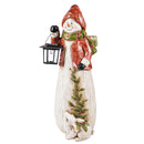 24"H Snowman with Solar Lantern Garden Statuary,2sp6970