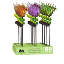 27"H Solar Garden Stake, Blossoming Buds, In CDU