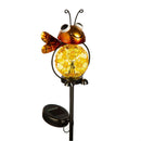 Cottage Garden Stake, Solar, Happy Critters, 31"H, CDU