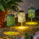 What She Shed Outdoor Lamp & Lighting, Table Top Metal Solar Lantern