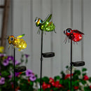 Pollinator Garden Stake, Solar Mini Bug, 31", CDU