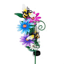 Cottage Garden Stake, Butterfly Floral Rain Gauge Garden Stake, 36", CDU