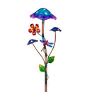 Cottage Garden Stake, Solar Trio Mushroom, 36", CDU
