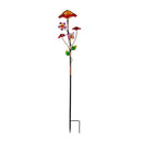 Cottage Garden Stake, Solar Trio Mushroom, 36", CDU
