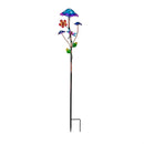 Cottage Garden Stake, Solar Trio Mushroom, 36", CDU