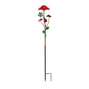 Cottage Garden Stake, Solar Trio Mushroom, 36", CDU