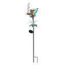 Fairy Fiber Optic Solar Rain Gauge Garden Stake, 38", CDU