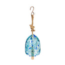 Art Glass Speckle Light Blue Bell Chime,2wc1822