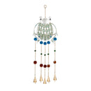 Metal and Beaded Glass Frog Hanging Garden Décor