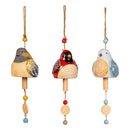 Ceramic Winter Bird Bell