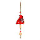 Ceramic Winter Bird Bell