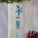 Wind Spinner Butterfly Wind Chime, Blue