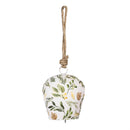 Shades of Emerald Garden Accent, Garden Bell, Printed Metal Bell, Asst of 2