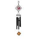 Avria Wind Chime, Hand Tuned, Stained Glass Cardinal, 36"H