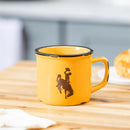 University of Wyoming Ceramic Camp Cup with Enamel Finish, 14oz