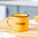 University of Wyoming Ceramic Camp Cup with Enamel Finish, 14oz
