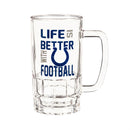 Glass Tankard Cup, with Gift Box, Indianapolis Colts