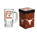 Glass Tankard Cup, with Gift Box, University of Texas