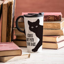Cat Cross My Path If You Dare Ceramic Perfect Cup, 17oz, Gift Box