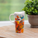 Monarch Butterfly and Friends Ceramic Perfect Cup, 17oz, Gift Box